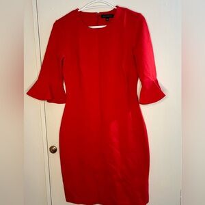 Banana Republic Red Midi Dress